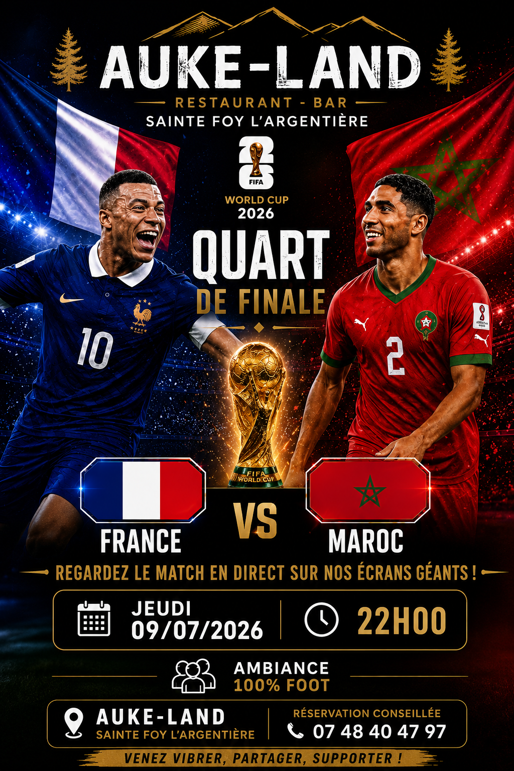 Affiche prochaine soirée Auke-Land